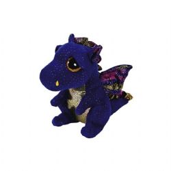 PELUCHE TY BEANIE BOOS - SAFFIRE DRAGON BLEU PETIT